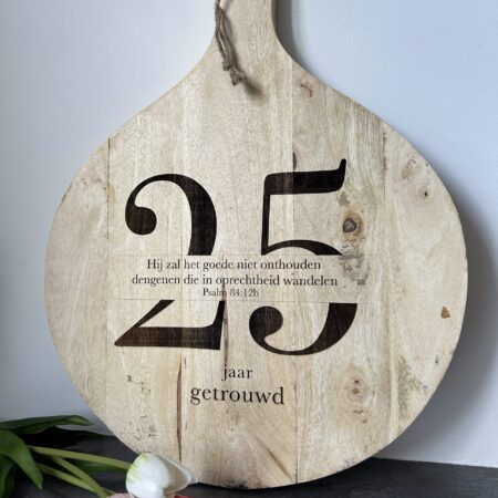 Borrelplank | 25 jaar getrouwd