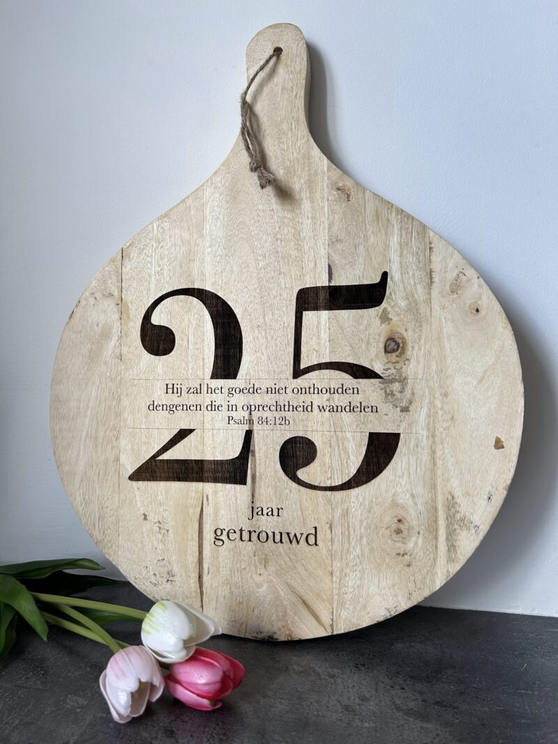 Borrelplank | 25 jaar getrouwd