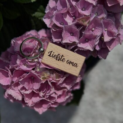 Sleutelhanger hout | Liefste oma