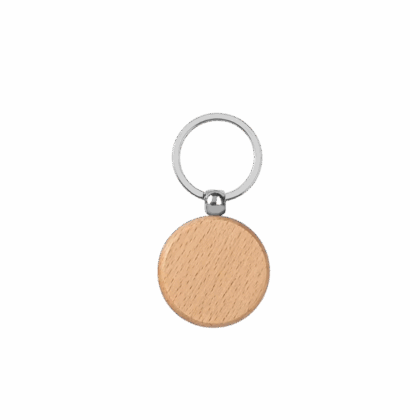 Houten sleutelhanger | Rond