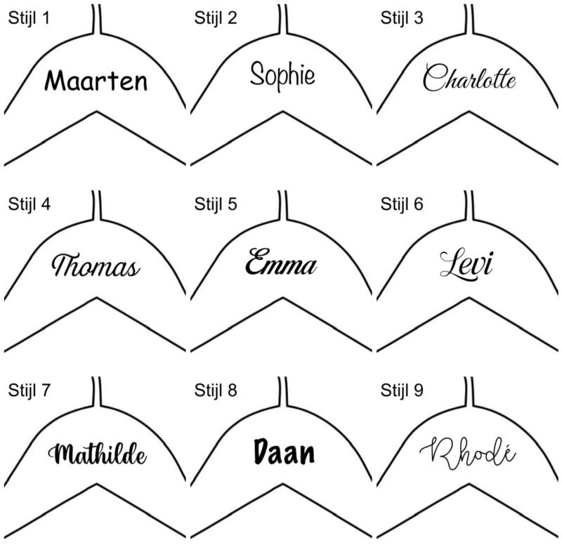 Houten kledinghanger | Kind - Afbeelding 2