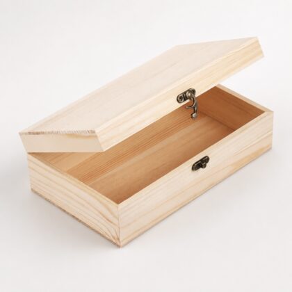 Houten kistje met slot
